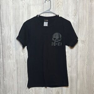 Harley-Davidson Black Tee with Logo Size Small